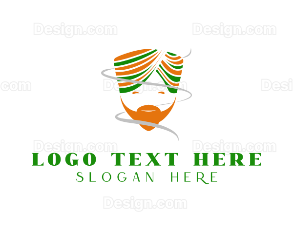 Indian Turban Man Logo