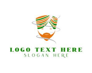 Indian Turban Man logo