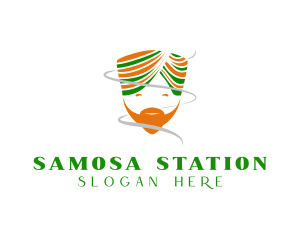 Indian Turban Man logo