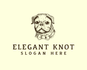 Pug Dog Necktie logo