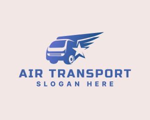 Star Wings Logistics Truck logo design