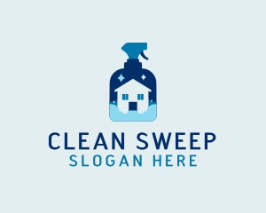 Spotless Home Cleaning logo design