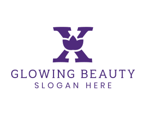 Violet Flower X logo