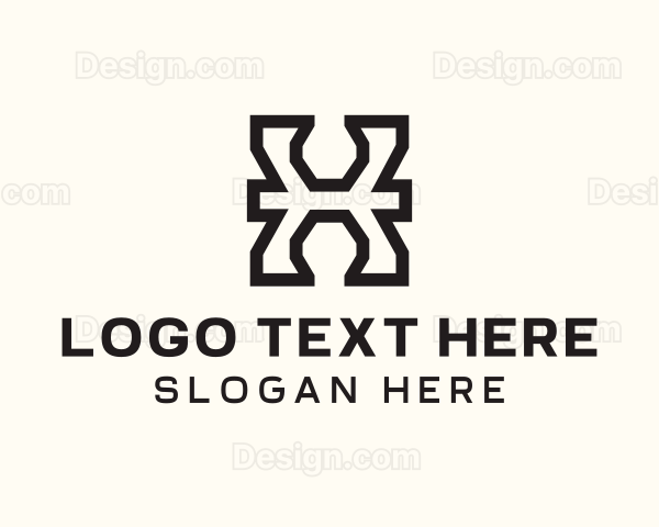 Simple Startup Letter X Business Logo