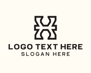 Simple Startup Letter X Business logo