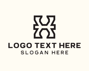 Simple Startup Letter X Business Logo