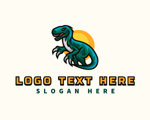 Prehistoric Monster Dinosaur logo