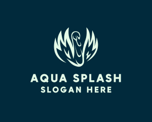 Duck Bird Splash logo design
