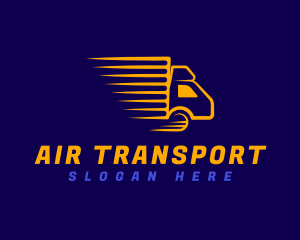 Logistics Truck Transportation logo design