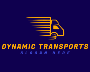 Logistics Truck Transportation logo design