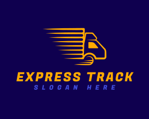 Logistics Truck Transportation logo design