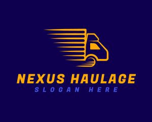 Logistics Truck Transportation logo design