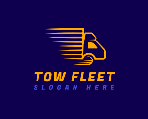 Logistics Truck Transportation logo design