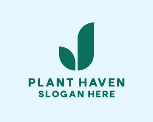 Green Bud Plant logo design