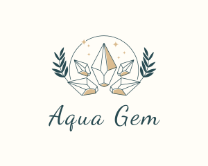 Luxury Gem Wreath logo design