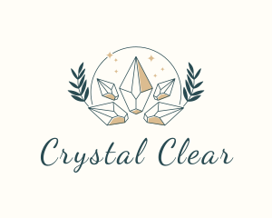 Luxury Gem Wreath logo design