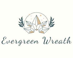 Luxury Gem Wreath logo design