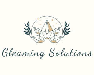 Luxury Gem Wreath logo design