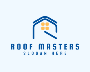 Shelter Roofing Letter R logo design