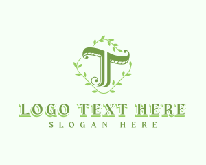 Garden Leaf Letter C logo