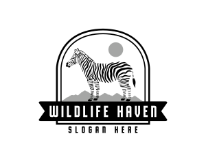 Wildlife Zebra Safari logo