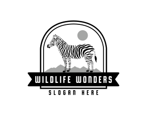 Wildlife Zebra Safari logo design