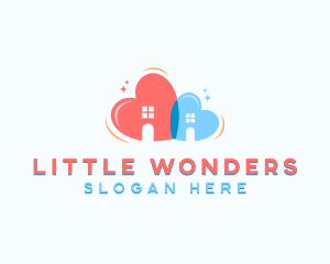 Heart Kindergarten Preschool logo design