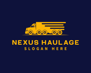 Logistics Truck Express logo design