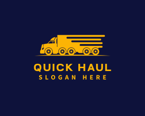 Logistics Truck Express logo design