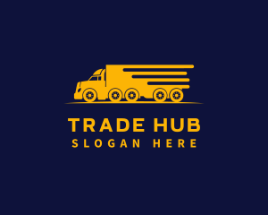 Logistics Truck Express logo design