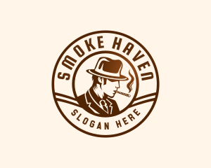 Gentleman Smoking Fashion logo design