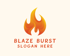 Energy Flame Fuel logo design