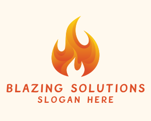 Energy Flame Fuel logo design