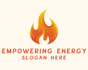 Energy Flame Fuel logo design