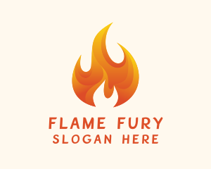 Energy Flame Fuel logo design