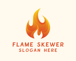 Energy Flame Fuel logo design