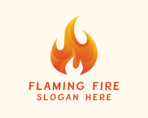 Energy Flame Fuel logo design