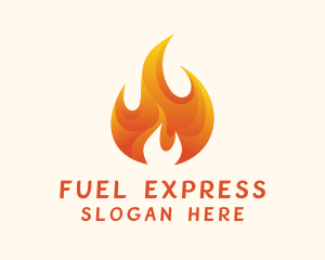 Energy Flame Fuel logo design