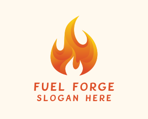 Energy Flame Fuel logo design