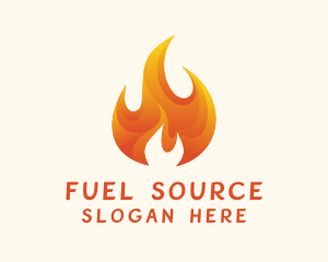 Energy Flame Fuel logo design