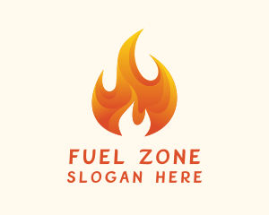 Energy Flame Fuel logo design