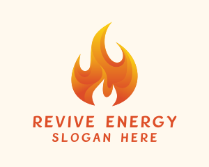 Energy Flame Fuel logo design