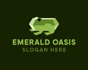 Emerald Frog Toad logo design