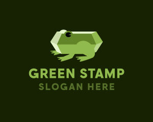 Emerald Frog Toad logo design