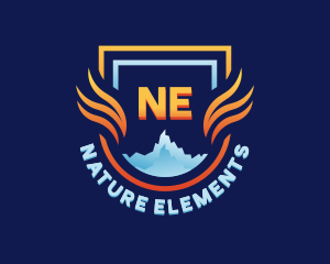 Fire Ice Element logo design