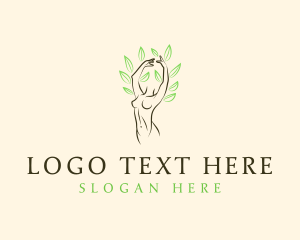 Leaf Nude Woman logo