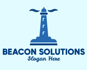 Lighthouse Squeegee Tower logo design