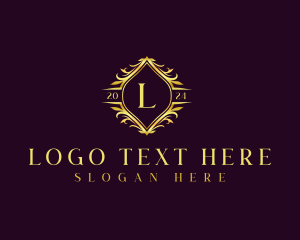 Floral Crest Decorative logo