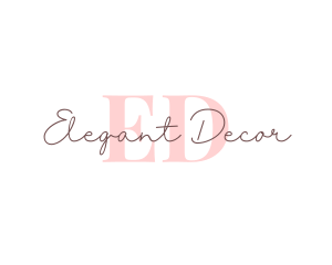 Feminine Cursive Business logo design