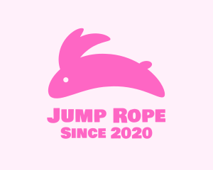 Pink Jumping Bunny logo